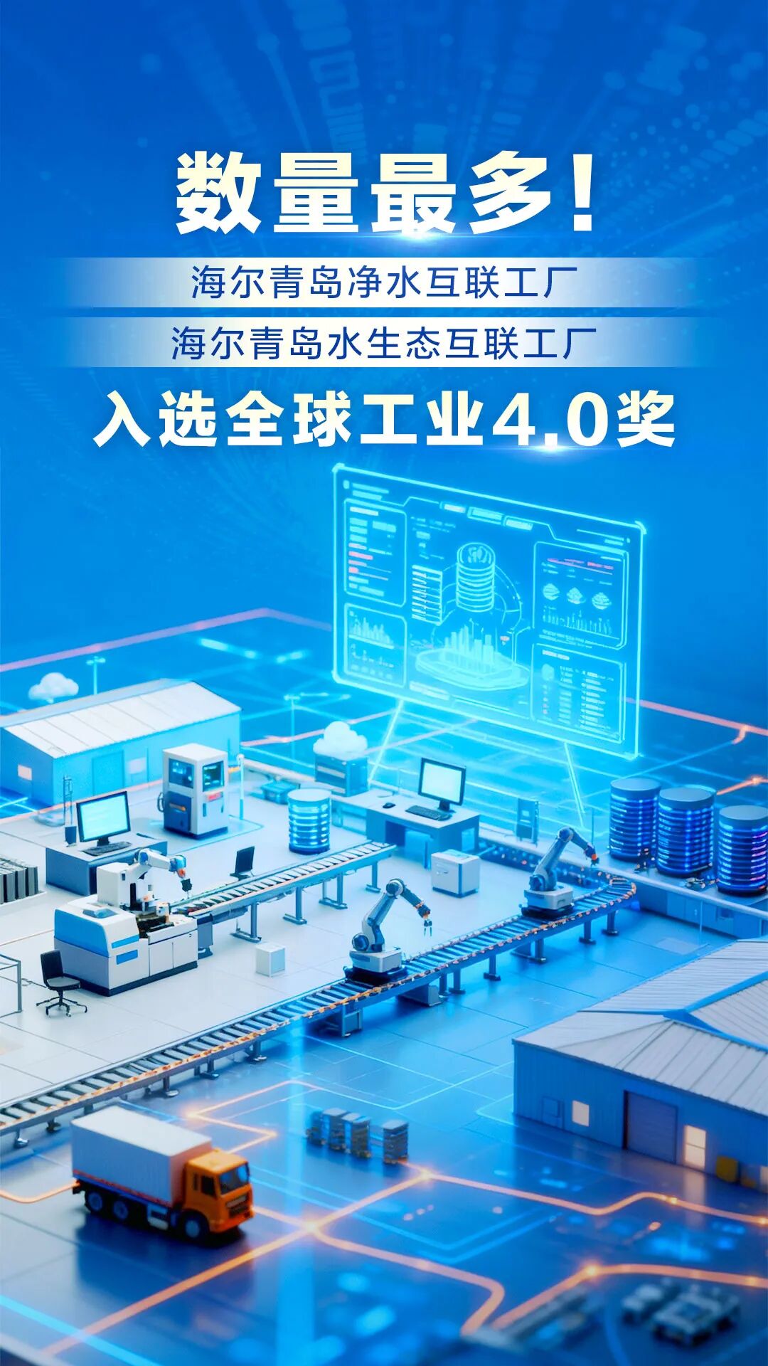 數量最多！海爾再添兩家工廠入選全球工業4.0獎 市場調查揭示智能制造的勝利密碼